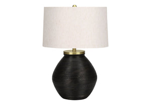 Lighting, Table Lamp, Concrete, Contemporary - Black / Cream - Best Buy Furniture