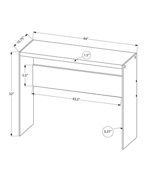 Accent Console Table For Entryway, Glossy Spacious Surface - Best Buy Furniture