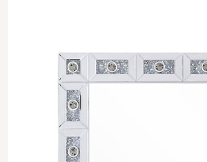 Noralie Mirrored & Faux Diamonds Accent Mirror