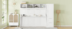 Space Saving Murphy Wall Bed With Closet And Drawers