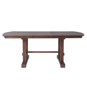 6 Piece Extendable Dining Table Set, Wood Table With Removable Leaf, 4 Upholstered Chairs And Bench - Cherry