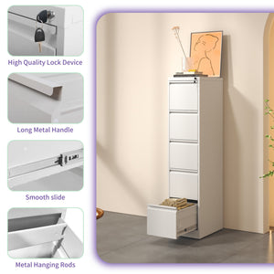 Steel Drawer Vertical File Cabinet With Lock For A4 Legal / Letter Size
