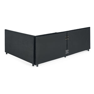 Upholstered Tufted Daybed Frame With Storage Drawers