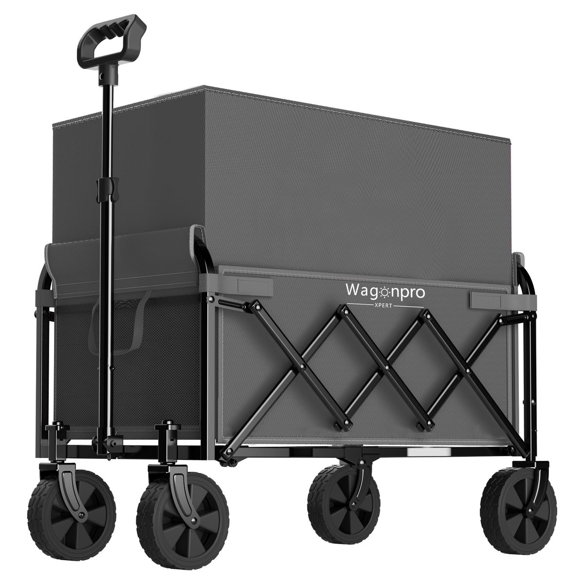 Expandable Dual-Layer Utility Wagon with Extra Space