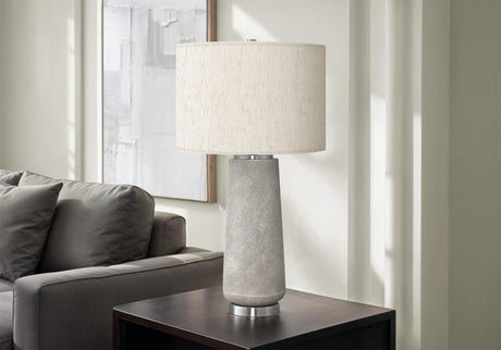 Lighting, Table Lamp, Resin, Modern - Gray - Best Buy Furniture