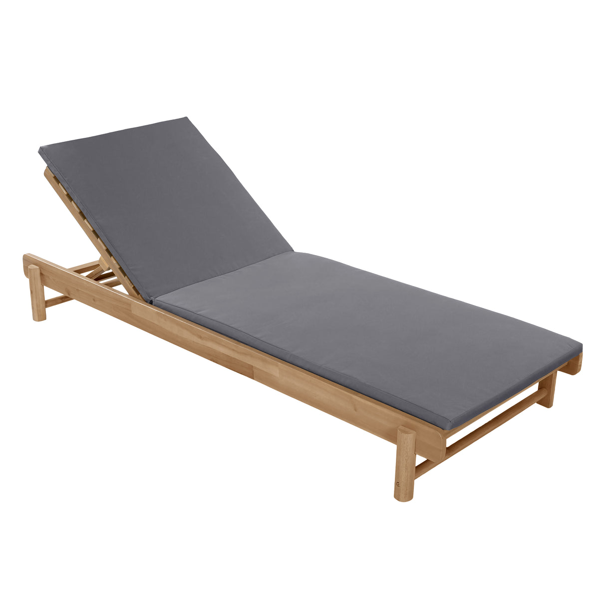 Light Teak Acacia Wood Chaise Lounge Set