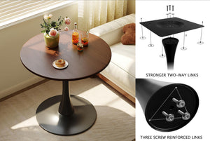 Walnut Round Table - Modern Dining Table