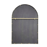Gold Arched Metal Frame Cathedral Mirror