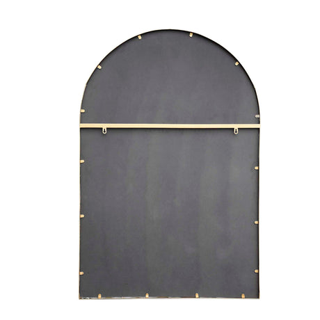 Gold Arched Metal Frame Cathedral Mirror