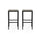 Outdoor Bar Stool With Slat Design And Metal Frame (Set of 2) - Best Buy Furniture