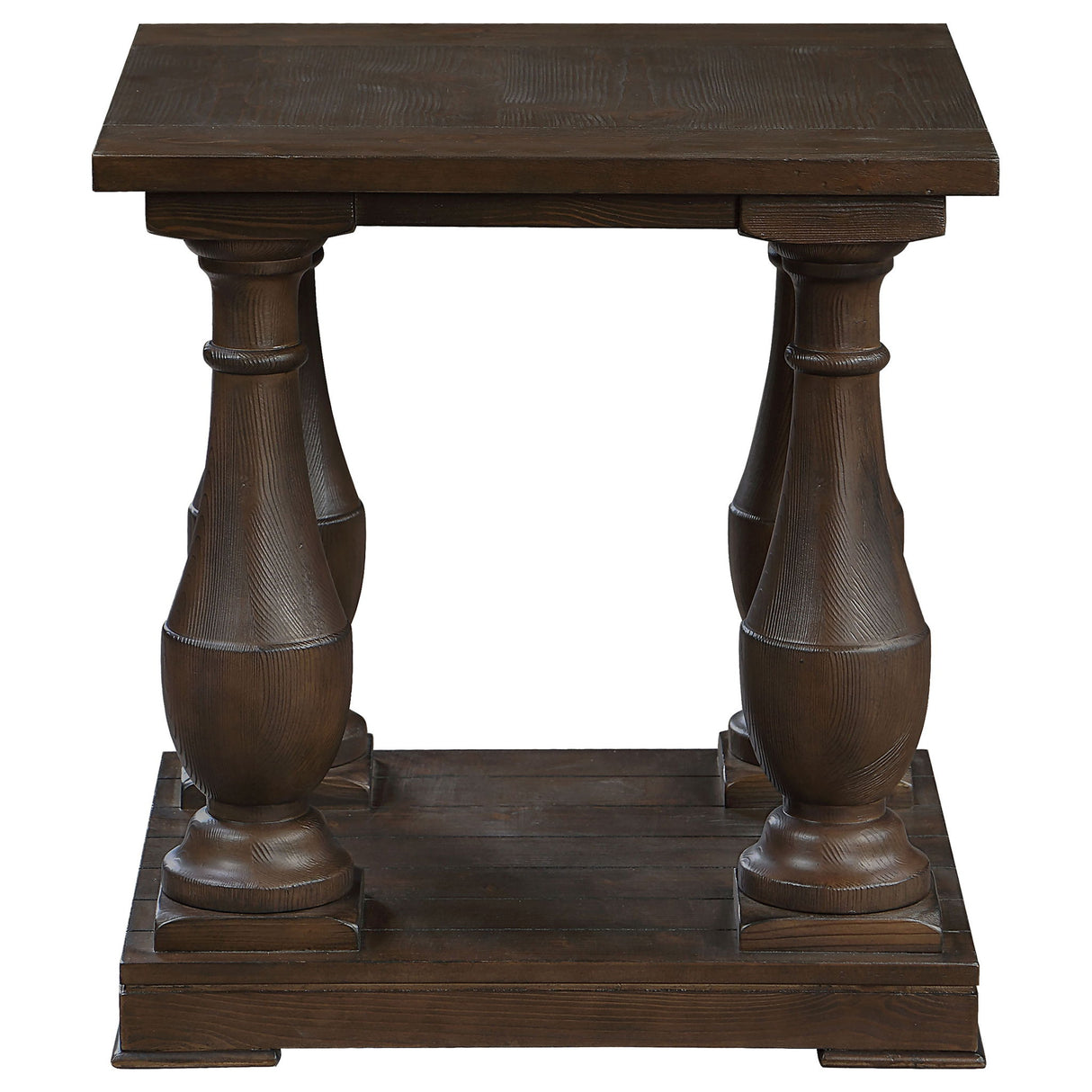 Byer - Rectangular Side End Table Coffee - Coffee
