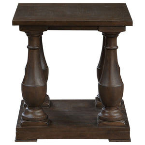 Byer - Rectangular Side End Table Coffee - Coffee