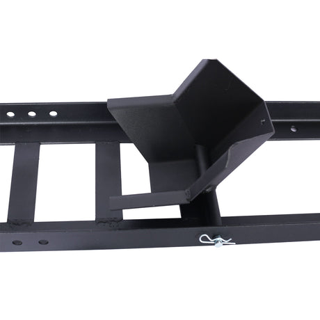 Heavy Duty Adjustable Motorcycle Stand / Wheel Chock 1800 Lb Capacity - Black