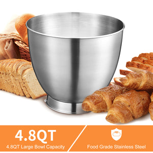 Geek Chef Electric Stand Mixer, 4.8QT, 12 Speeds Tilt-Head