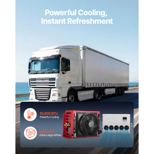 Truck Air Conditioner, 12V 10000 BTU Mini Split AC Unit
