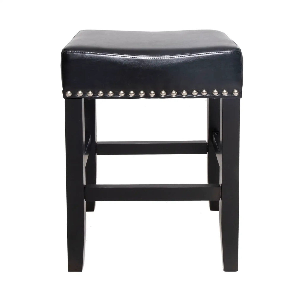 Soltique - Backless Dining Counter Stool With Nailhead Trim (Set of 2) - Best Buy Furniture