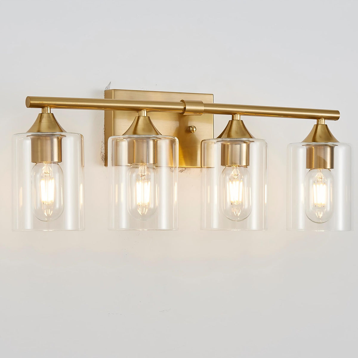 4-Light Brushed Bathroom Vanity Wall Light