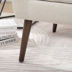 Modern Accent Chair Upholstered Foam Filled Living Room Chairs Comfy Reading Chair Mid-Century Modern Chair With Fabric Lounge Arm Chairs Armchair For Living Room Bedroom