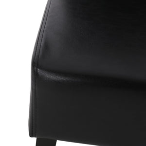Contemporary Dining Chair With Rubberwood Legs (Set of 2)