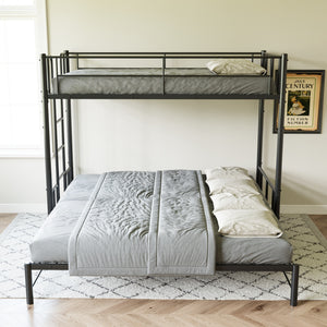 Twin Size Metal Pull-Out Bunk Bed