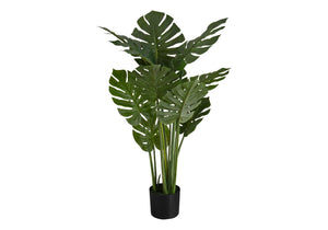 45" Tall, Artificial Plant, Monstera Tree, Indoor, Faux, Fake, Floor, Greenery, Potted, Real Touch, Decorative - Green / Black - Best Buy Furniture