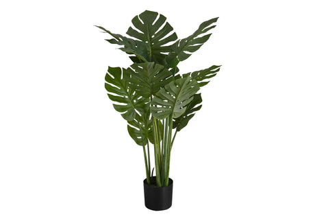 45" Tall, Artificial Plant, Monstera Tree, Indoor, Faux, Fake, Floor, Greenery, Potted, Real Touch, Decorative - Green / Black - Best Buy Furniture