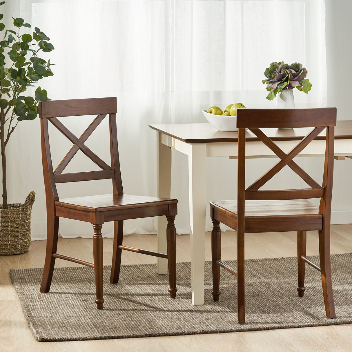 Dining Chair With X Shaped Back (Set of 2) - Best Buy Furniture