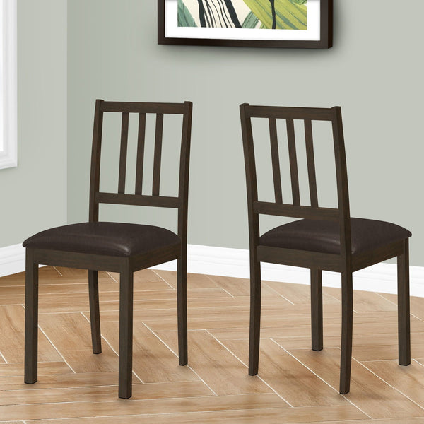 Dining Chair, Side, Upholstered For Dining Room, Transitional (Set of 2) - Brown - Best Buy Furniture