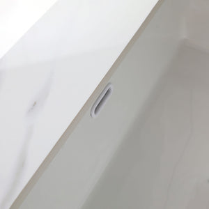 Elegant Vanity Top With Undermount Sink And Backsplash, Sintered Stone