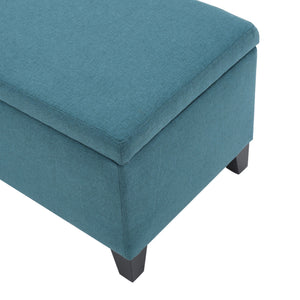 Contemporary Storage Ottoman Bench With Upholstery