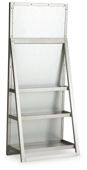 Evesen - Floor Standing Mirror With Storage - Champagne - Best Buy Furniture