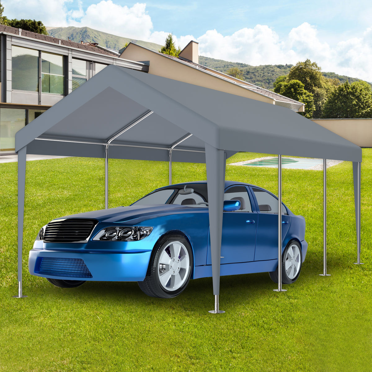 12x20ft Carport Replacement Canopy Cover
