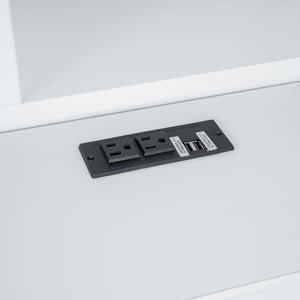 Platform Bed With Multi Storage Headboard, USB And Drawers