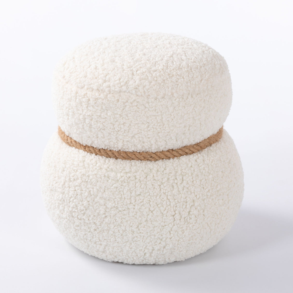 Snowman Stool With Cushion And Solid Wood Frame