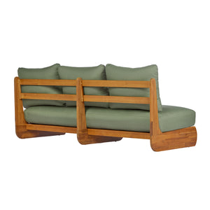 Outdoor Acacia Lazy 5 Seater Chat Set