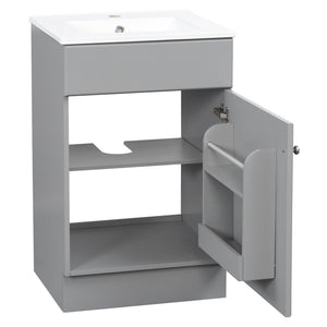 Bathroom Vanity With Sink, Cabinet With Adjustable Shelf
