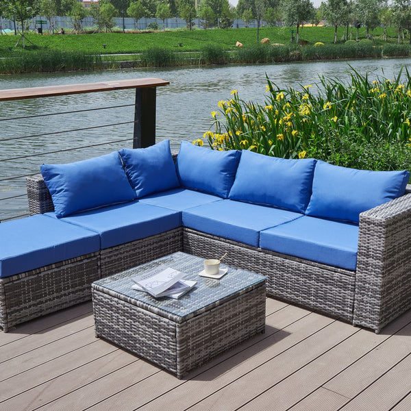 Patio Sofa With Cushions