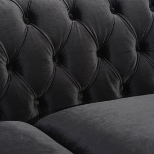 Chesterfield Style 3 Seater Sofa With Deep Button Tufting
