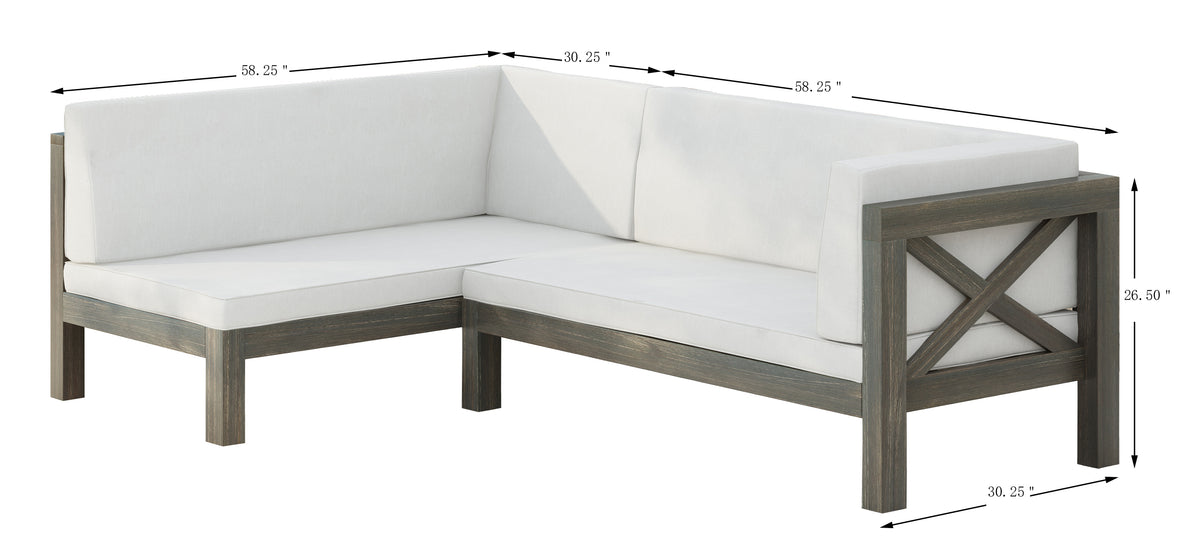 Brava X-Back Right Corner Bench Set