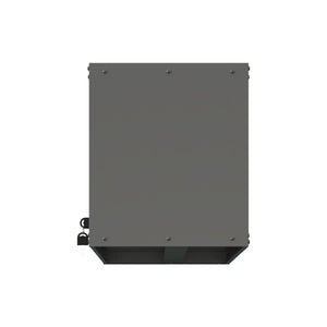 Heavy Duty, Metal Wall Mounted Tool Storage Cabinet Steel Metal Garage Storage Cabinet - Black / Gray