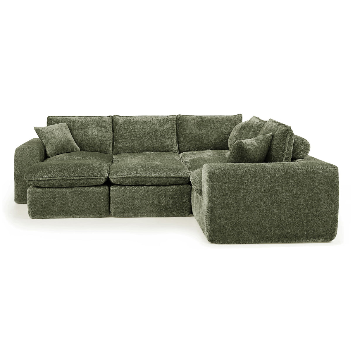 Sectional Sofa With Moveable Ottoman