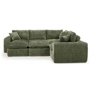 Sectional Sofa With Moveable Ottoman