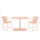 3 Piece Elegant Outdoor Bistro Set With 2 Chairs And Oval Table - Best Buy Furniture