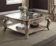 Chelmsford - Clear Glass Coffee Table - Taupe - Best Buy Furniture