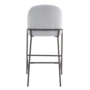 Galen Indoor Metal Upholstered Barstool
