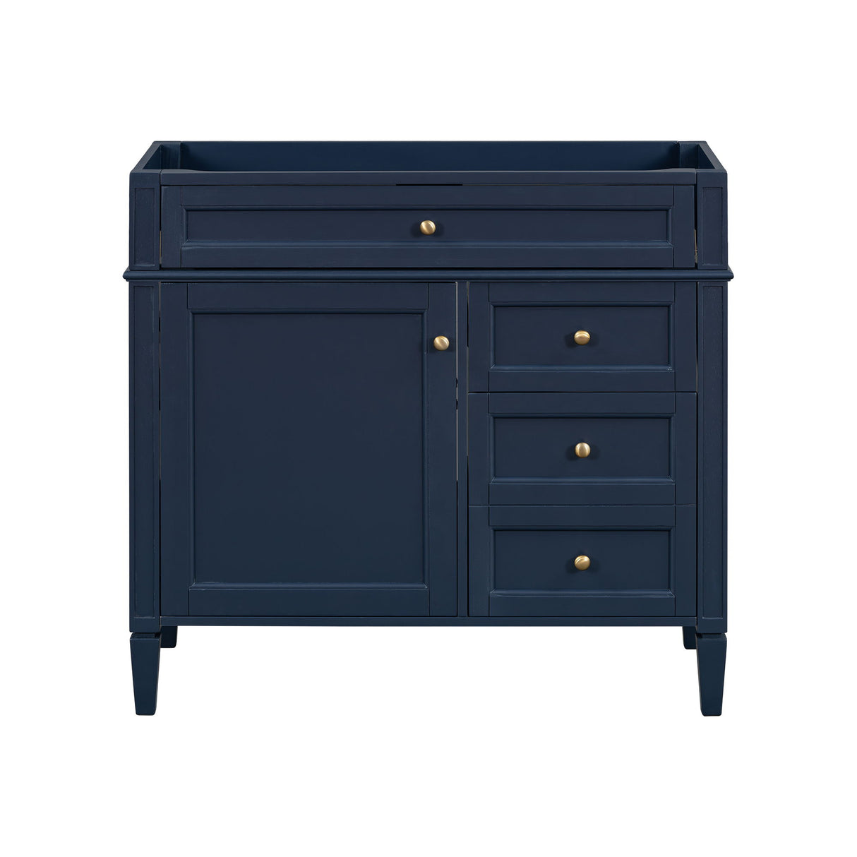Bathroom Vanity With 2 Drawers And Tip-Out Drawer, Storage Cabinet