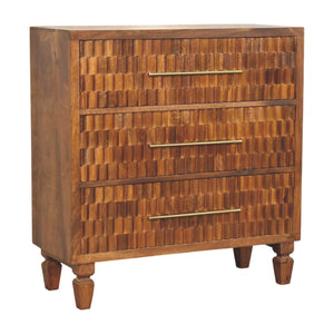 Solid Wood Cadiz Carved Chest