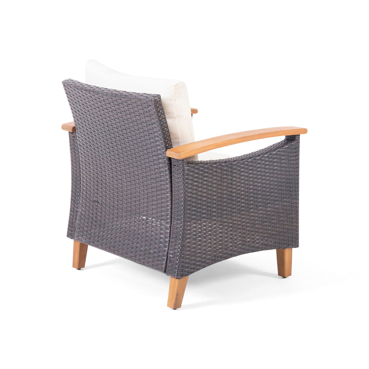 Isla - Transitional Chat Set With Water Resistant Cushions - Teak