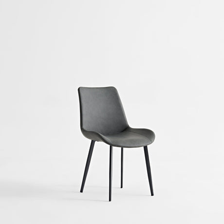 Dining Table Set, Chairs (Set of 2) - Gray