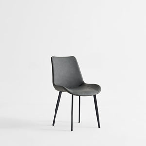 Dining Table Set, Chairs (Set of 2) - Gray